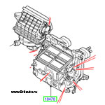 Установка климатическая (печка + кондиционер) в сборе, на LR Discovery III и Range Rover Sport 2005 - 2009