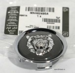 Колпачок колесного диска Jaguar 1986 - 2009, темно-серый, эмблема светлая. Оригинал Jaguar 1000%, в оригинальной упаковке.