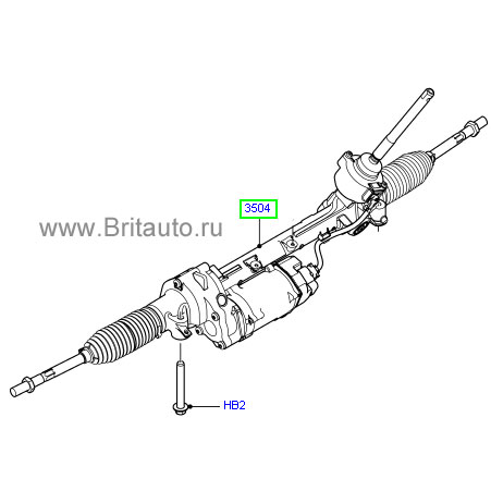 Рулевая рейка Range Rover Evoque в сборе