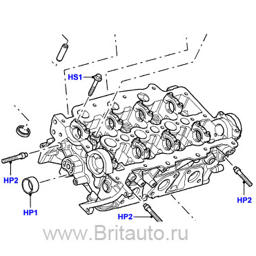 Головка блока цилиндров с клапанами range rover sport 2005 - 20013 и land rover discovery 3,4