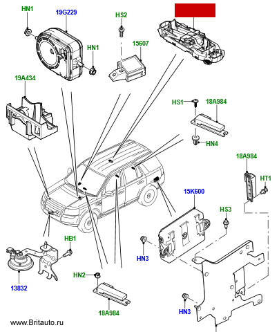 Датчик системы противоугонной сигнализиции Land Rover Freelnader 2