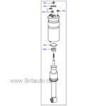 Пневмостойка амортизатор задний в сборе на range rover sport 2005 - 2009 3,6 дизель