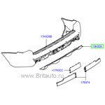 Заглушка буксировочной проушины бампера заднего range rover 2010 - 2012 body-kit