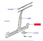 Внутренняя панель порога левая Land Rover Discovery 3 и 4