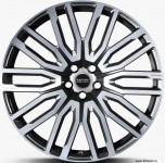 Kahn Pace Car RS650 Forged 9,5 х R23 Range Rover, колесный диск, цвет: Satin Black on Diamond Cut (черный полу-глянцевый с полированными гранями). На Range Rover 2013 - 2020, Range Rover Sport 2014 - 2020, Discovery 5 и New Defender.