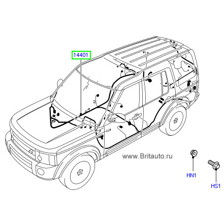 Главный жгут электропроводки lr discovery iii