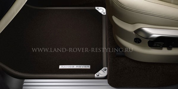 Комплект велюровых ковров премиум класса для range rover 2002 - 2012