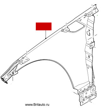 Крыло переднее левое Range Rover Sport 2018 - 2019