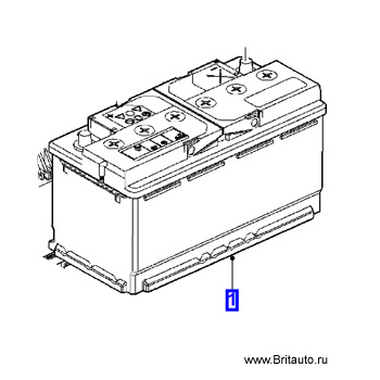 Аккумулятор AGM 850А 90Ah Jaguar XF 2009 - 2015, Jaguar XJ 2010 - 2019, Jaguar F-Type