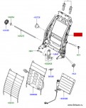 Каркас спинки переднего пассажирского кресла Land Rover Freelander, для кресел без подлокотников