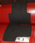 Коврики резиновые задние, комплект, Jaguar XJ SWB (стандартная база) до VIN: H32732, черные.