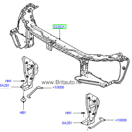 Узел передка lr freelander ii