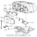 Фара галогенная на land rover freelander 2, правая в сборе