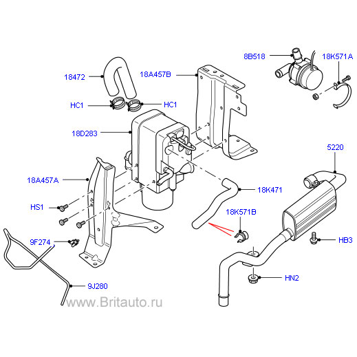 Отопитель, комплектный узел, land rover discovery 4