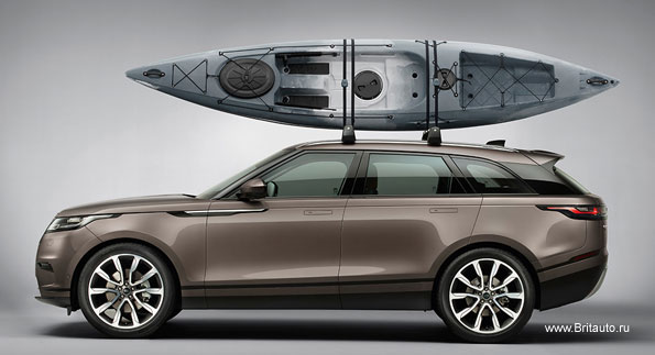 Устройство на крыше Land Rover - Range Rover для транспортировкиr 2-х каяков, байдарок или каноэ.