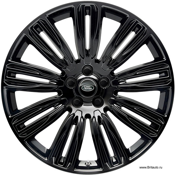 Колесный диск 9,5 х R22 Pincer Gloss Black, черный глянцевый, на Range Rover Sport 2018 - 2022 и Range Rover 2018 - 2022