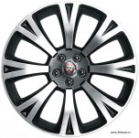 Колесный диск R20 x 10J Jaguar XJ 2010 - 2022, модель Orona, цвет: Anthracite (черный), с полированными внешними шлицами, задний