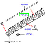 Накладка порога молдинг левый range rover 2010 - 2012