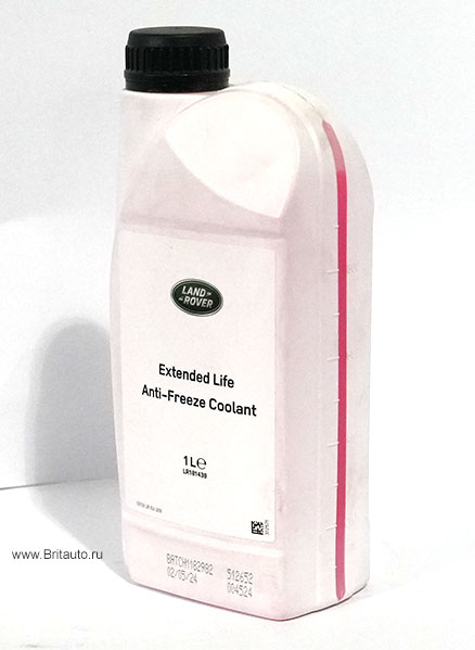 Антифриз - концентрат Land Rover / Range Rover 1998 - 2026, в литровой расфасовке, красный. Оригинал Land Rover 100%, в оригинальной упаковке. Made in UK. 