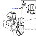 Клапан рециркуляции сжатого воздуха и отсечки range rover 2002 - 2012