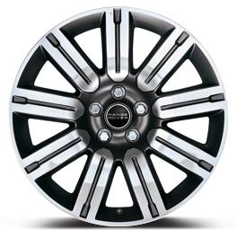 Lr030787: 20-ти дюймовый полированный диск range rover sport autobiography, отделка technical grey