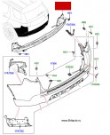 Усиление заднего бампера LAnd Rover Discovery Sport, без фаркопа.