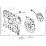 Вентилятор главный охлаждения двигателя в сборе с электродвигателем Range Rover Sport 2014 - 2016 и Range Rover 2013 - 2016, на 4,4Л Дизель