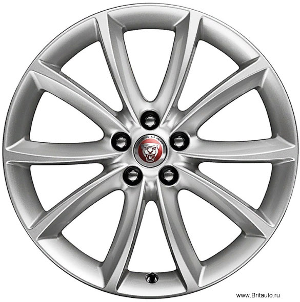 Колесный диск Jaguar F-Type 8,5J x R19, модель: Propeller, цвет: Silver. Передний.