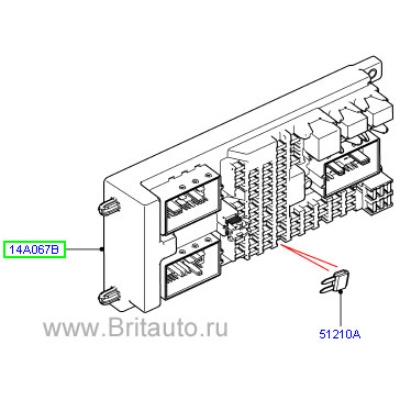 Коробка предохранителей на range rover 2010 - 2012