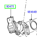 Клапан egr левый lr discovery iii и iv и rrs 2005 - 2013