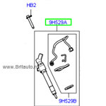 Форсунка топливная 4-го и 5-го цилиндров Range Rover 2002 - 2012 и Range Rover Spoer 2005 - 2013, 3,6Л Дизель