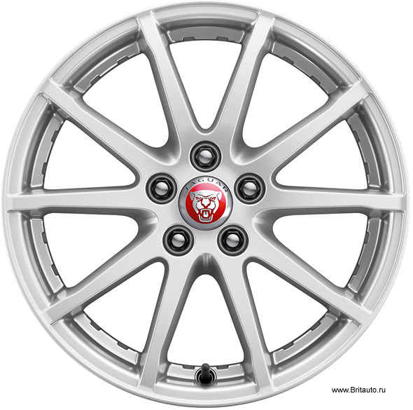 Колесный диск R17 Jaguar E-Pace, модель Lightweight Sparkle Silver. Новый, оригинал Jaguar, в нераспечатанной оригинальной упаковке.