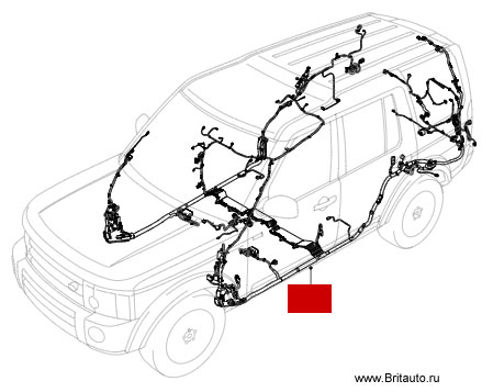 Главный жгут электропроводки Land Rover Discovery 4, на 3,0Л Дизель