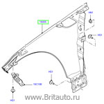 Переднее правое крыло range rover sport 2014