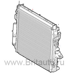 Радиатор ДВС 4,0Л Дизель Land Rover Discovery 3 - 4, Range Rover Sport 2005 - 2009. Оригинал Land Rover, в оригинальной упаковке. 