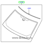 Лобовое стекло land rover discovery iv, с обогревом, без датчика дождя