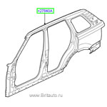 Левая боковая панель кузова range rover sport 2005 - 2013 в сборе