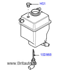 Бачок расширительный range rover 2002 - 2012, 3,0л дизель