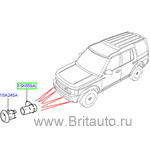 Датчик парковки передний наружный land rover discovery iii и lr freelander, черныйi