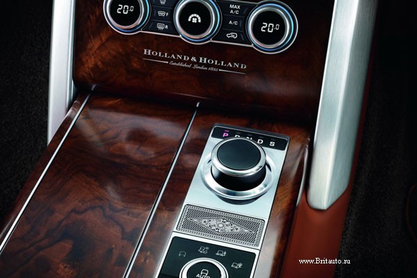 Комплект отделки дерево french walnut (орех) range rover 2016 - 2017 holland and holland swb (стандартная база), по vin от ga000001