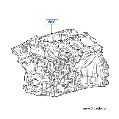 Шорт-блок 3,0Л Дизель Range Rover 2013 - 2017