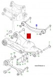 Рычаг подвески, задний левый, нижний большой Jaguar XE