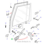 Стеклоподъемник передней левой двери lr defender с электроприводом.