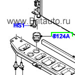 Проставка опоры радиатора range rover evoque и land rover freelander