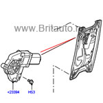 Стеклоподъемник двери передней левой discovery 4 и range rover 2010 - 2012