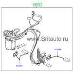 Топливный насос (модуль управления топливом в сборе)  range rover 2002 - 2012, на 4,4л Бензин