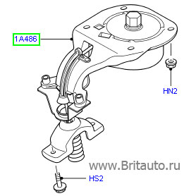 Лебедка запасного колеса, противоугонка, для discovery iii и iv, range rover sport 2005 - 2013