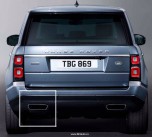 Пайп - отделка выхлопа  Range Rover 2018 - 2021, левая