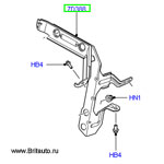 Кронштейн масляного радиатора Range Rover 2002 - 2012