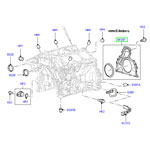 Держатель и уплотнение коленчатого вала 2,7Дизель LR Discovery 3,4 и Range Rover Sport 2006 - 2013